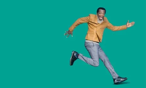 Standup Star Stephen K Amos: ‘My Feet Are a Disaster’ and They’re Attached to the Skinniest Limbs You’ve Ever Seen.